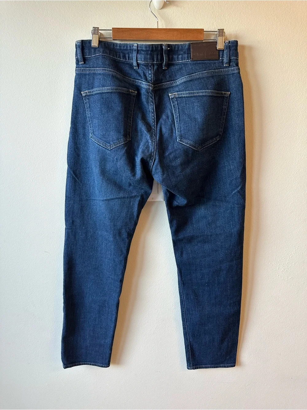 Men's Peter Millar Dark Blue Slim Straight Jeans